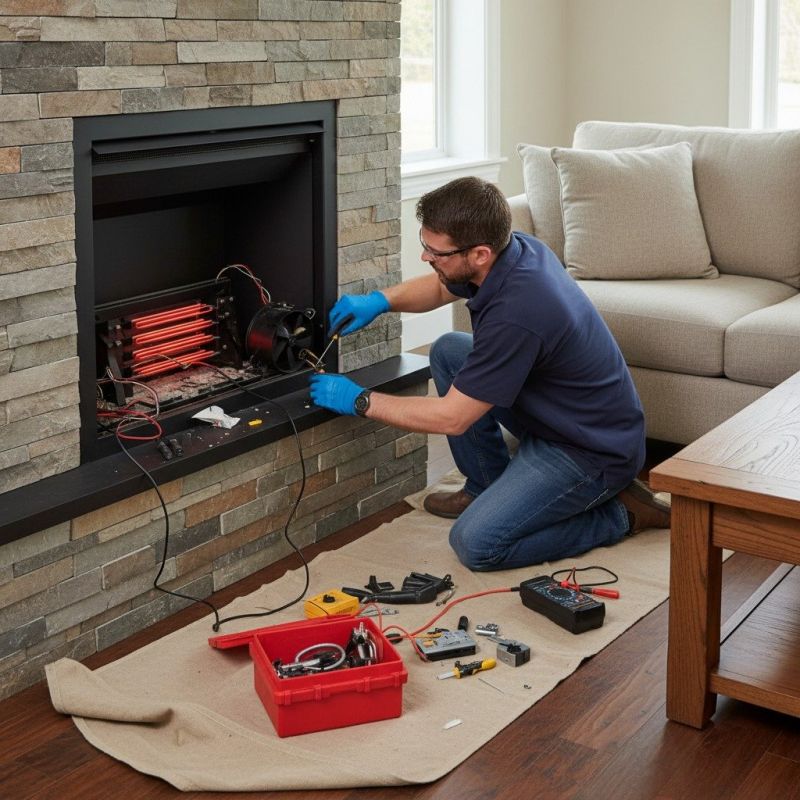 Fireplace Tile Installation