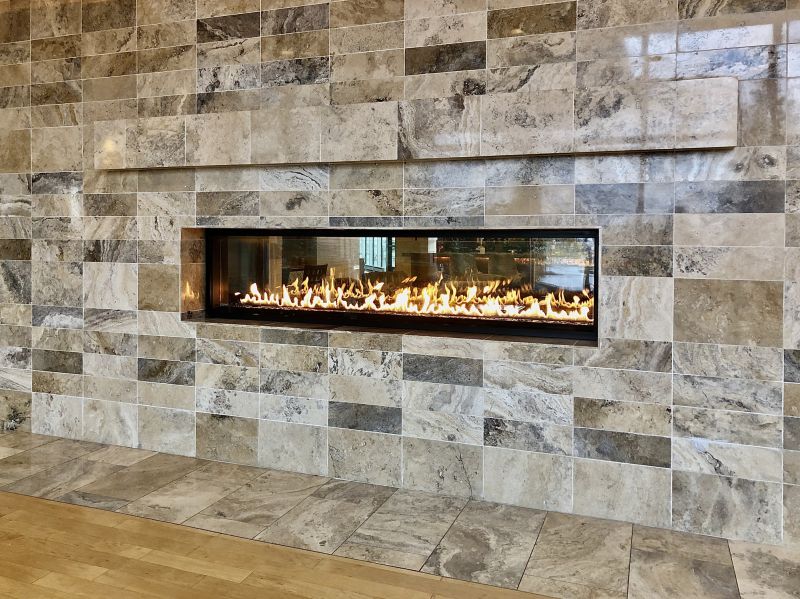 Fall Fireplace Tile Work