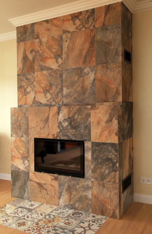 Products For Fireplace Tile Installations in use